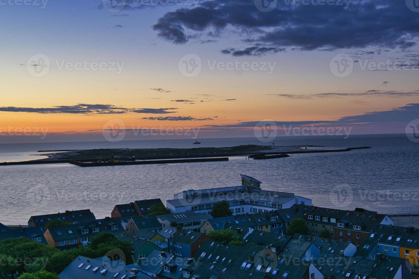 heligoland - duna dell'isola - alba foto