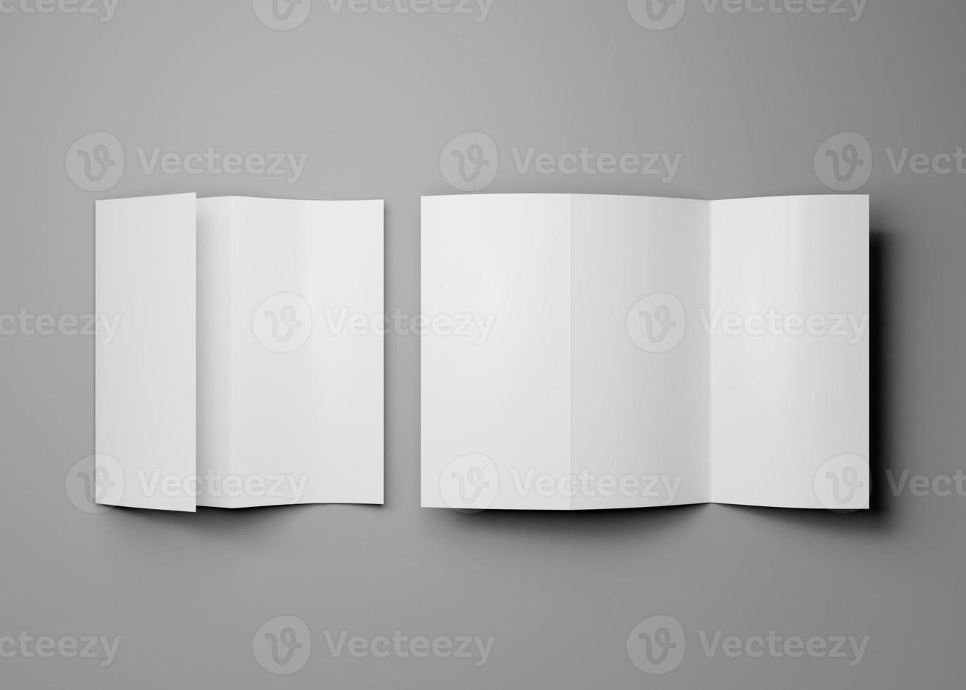 trifold opuscolo o invito modello foto