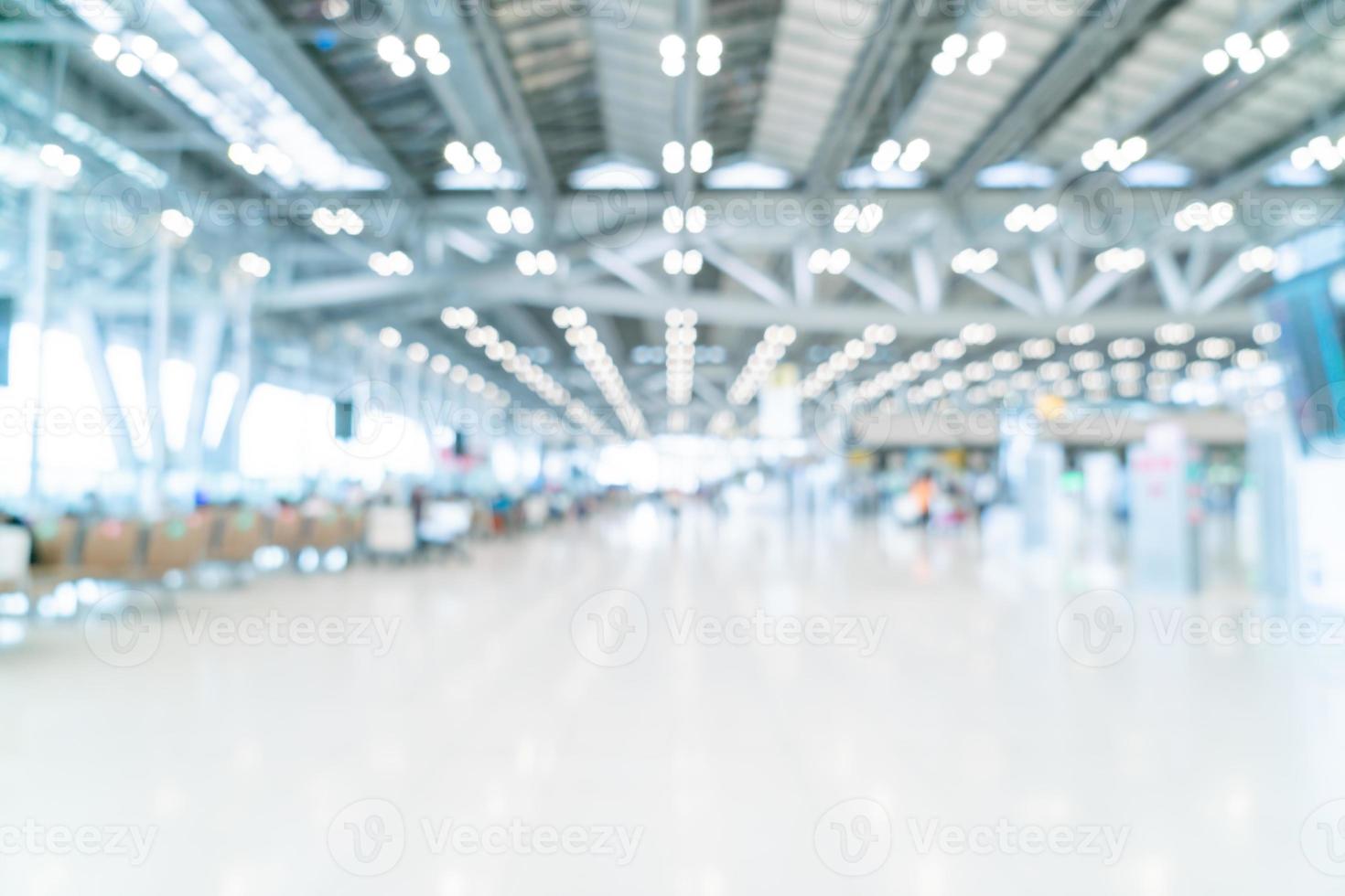 terminal dell'aeroporto di sfocatura astratta per lo sfondo foto