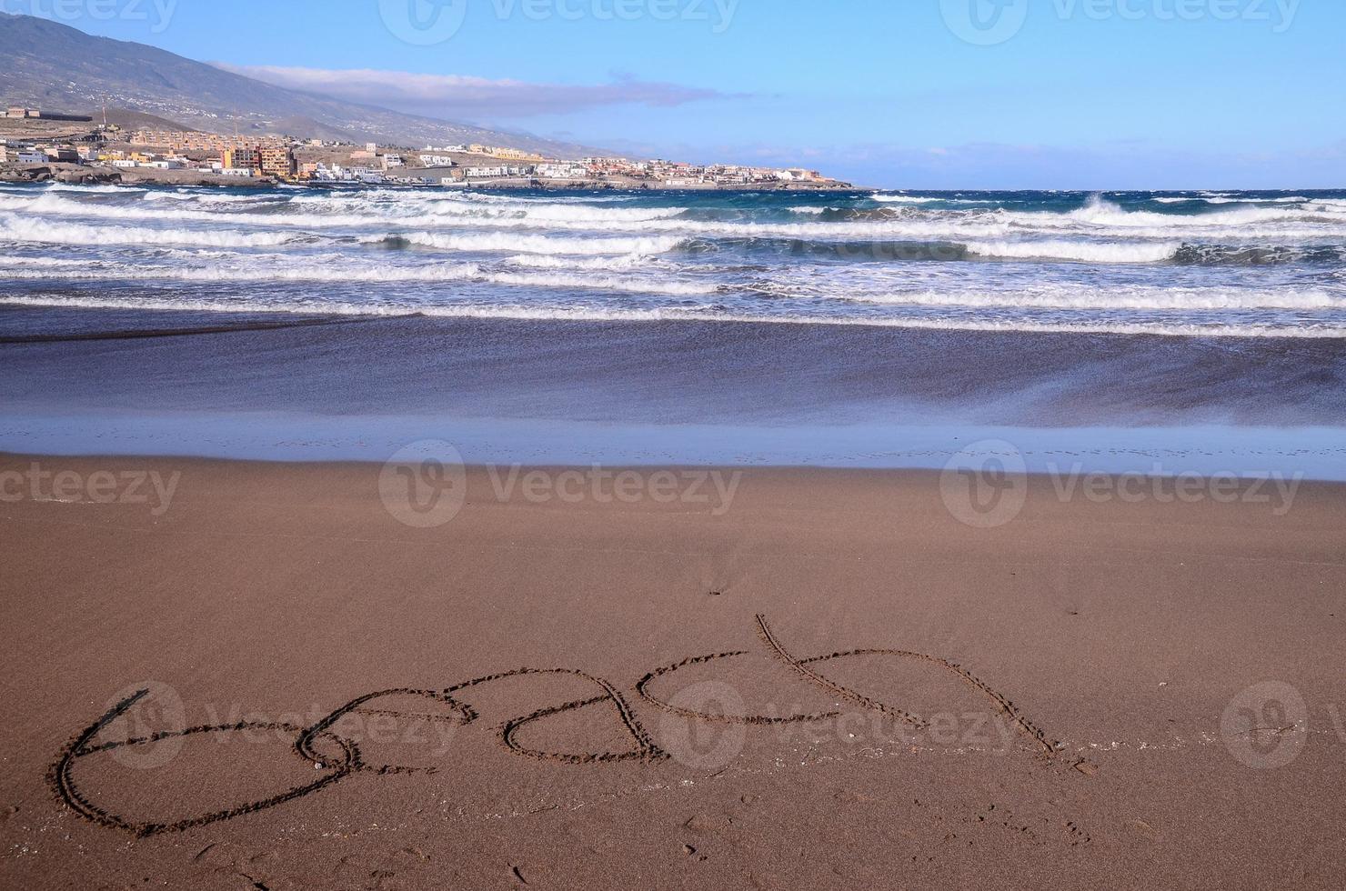 sabbioso spiaggia su il canarino isole foto