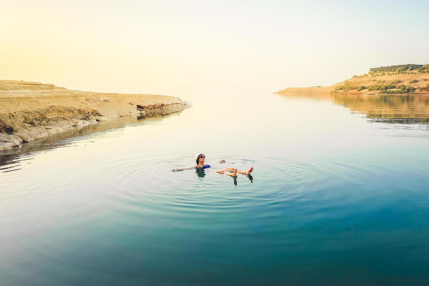 turista di morto mare foto