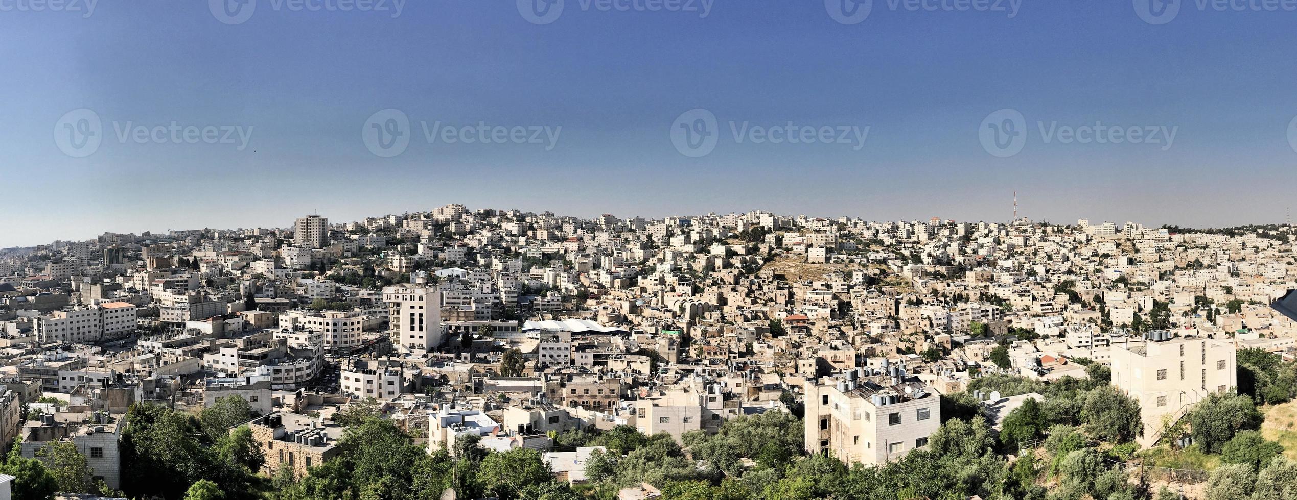 un' panoramico Visualizza di ebron nel Israele foto