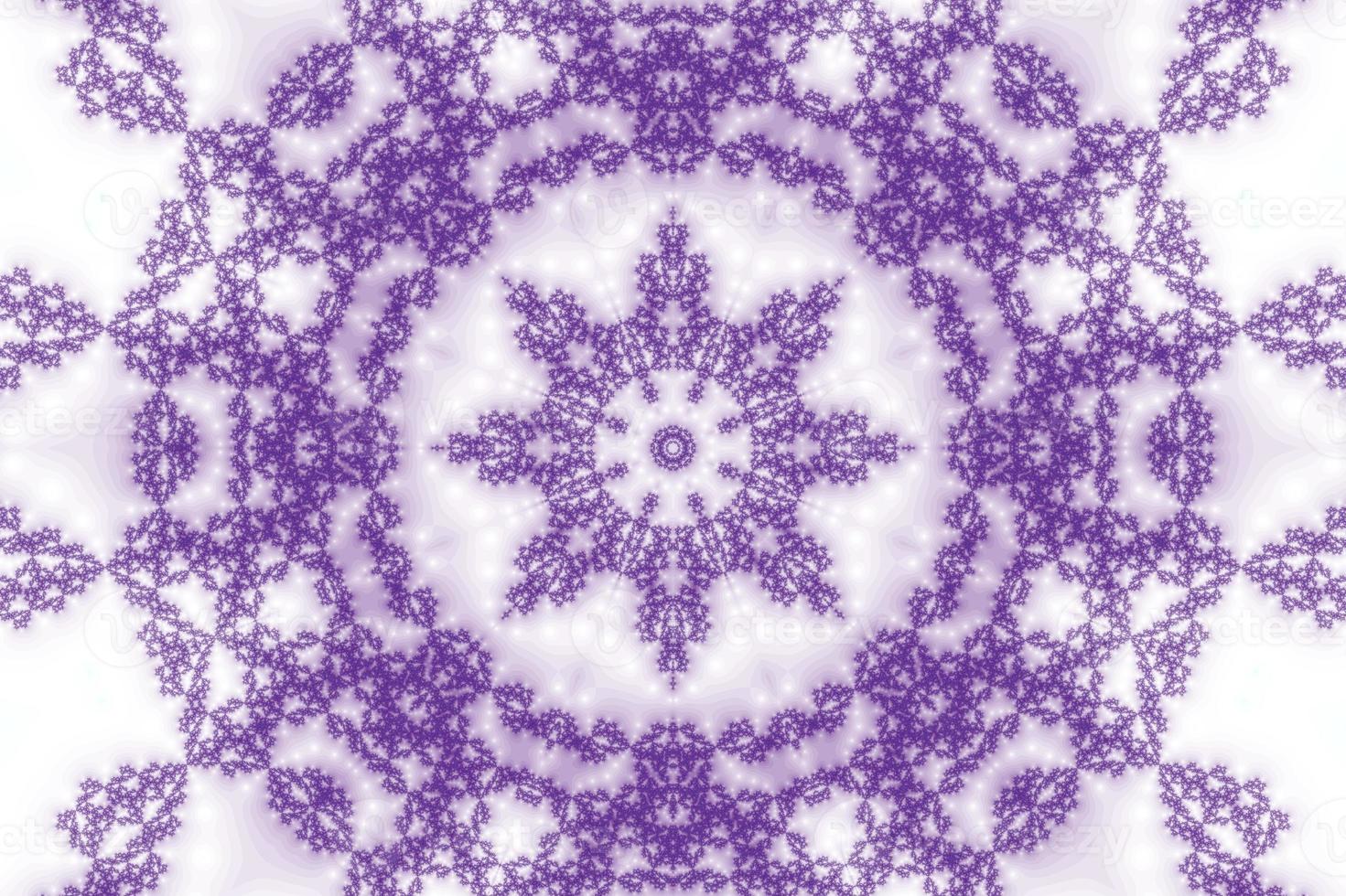 3d-illustrazione di un' kaleidoskop Ingrandisci in il infinito matematico mandelbrot impostato frattale. foto