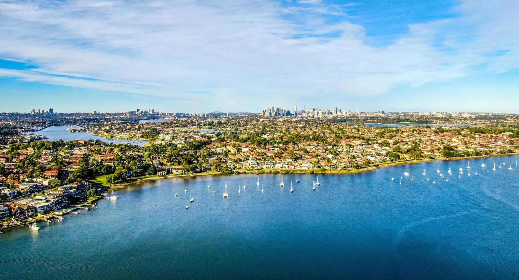 sydney, australia, 2020 - una veduta aerea di sydney foto