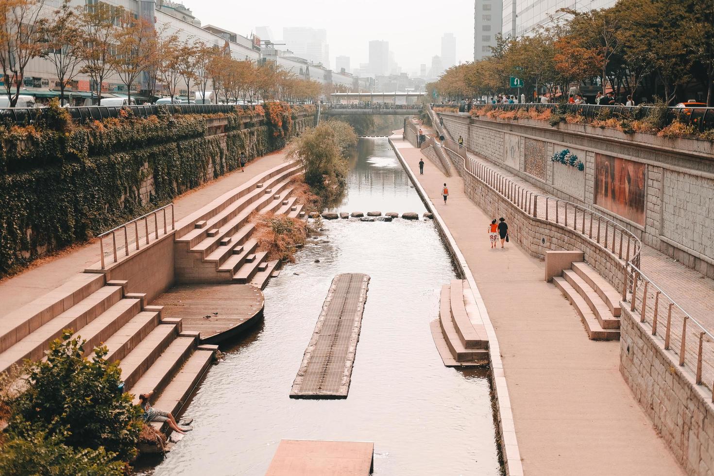 canale a seoul, corea foto