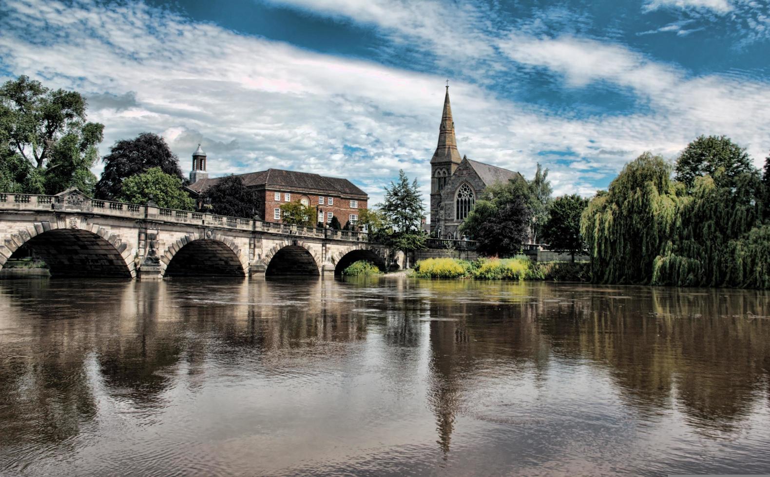 il inglese ponte shrewsbury foto