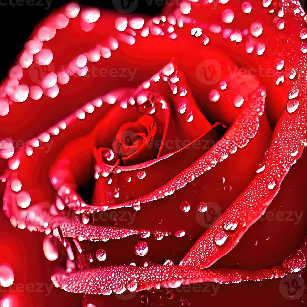 bellissimo macro tiro di rosa per San Valentino regalo foto