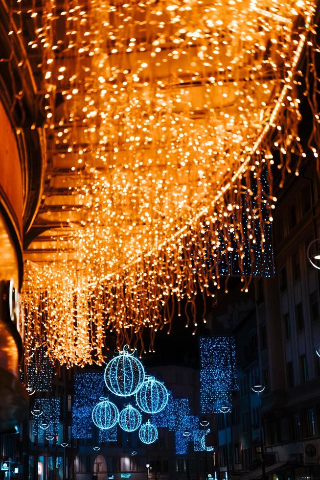 Strasburgo, Francia - dicembre 2018 - nuovo Natale decorazioni e illuminazioni nel storico centro foto