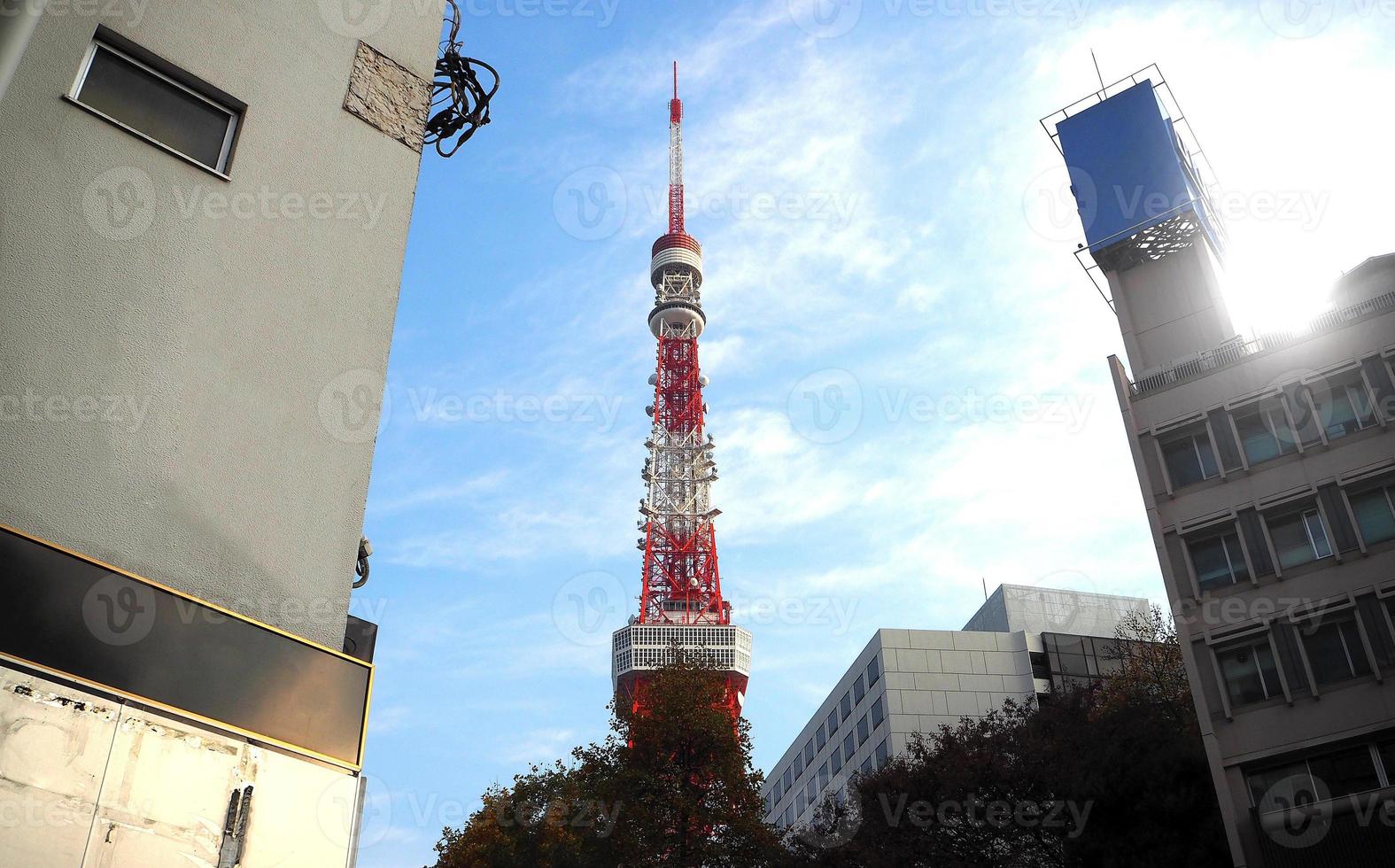 tokyo Torre rosso e bianca colore . foto