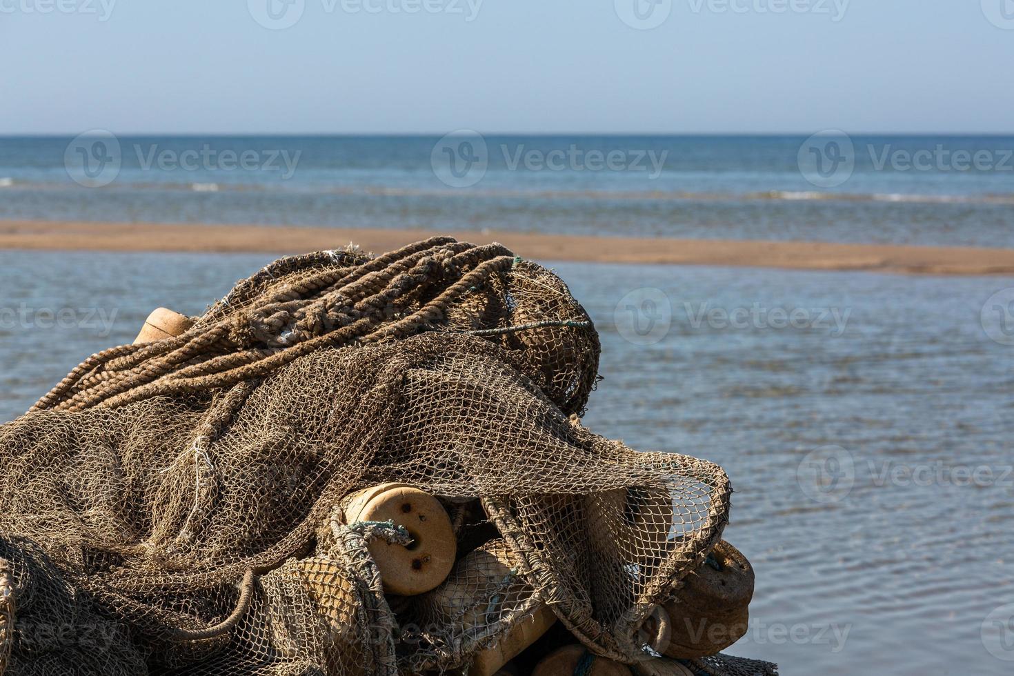 pesca Barche su il costa di il baltico mare foto