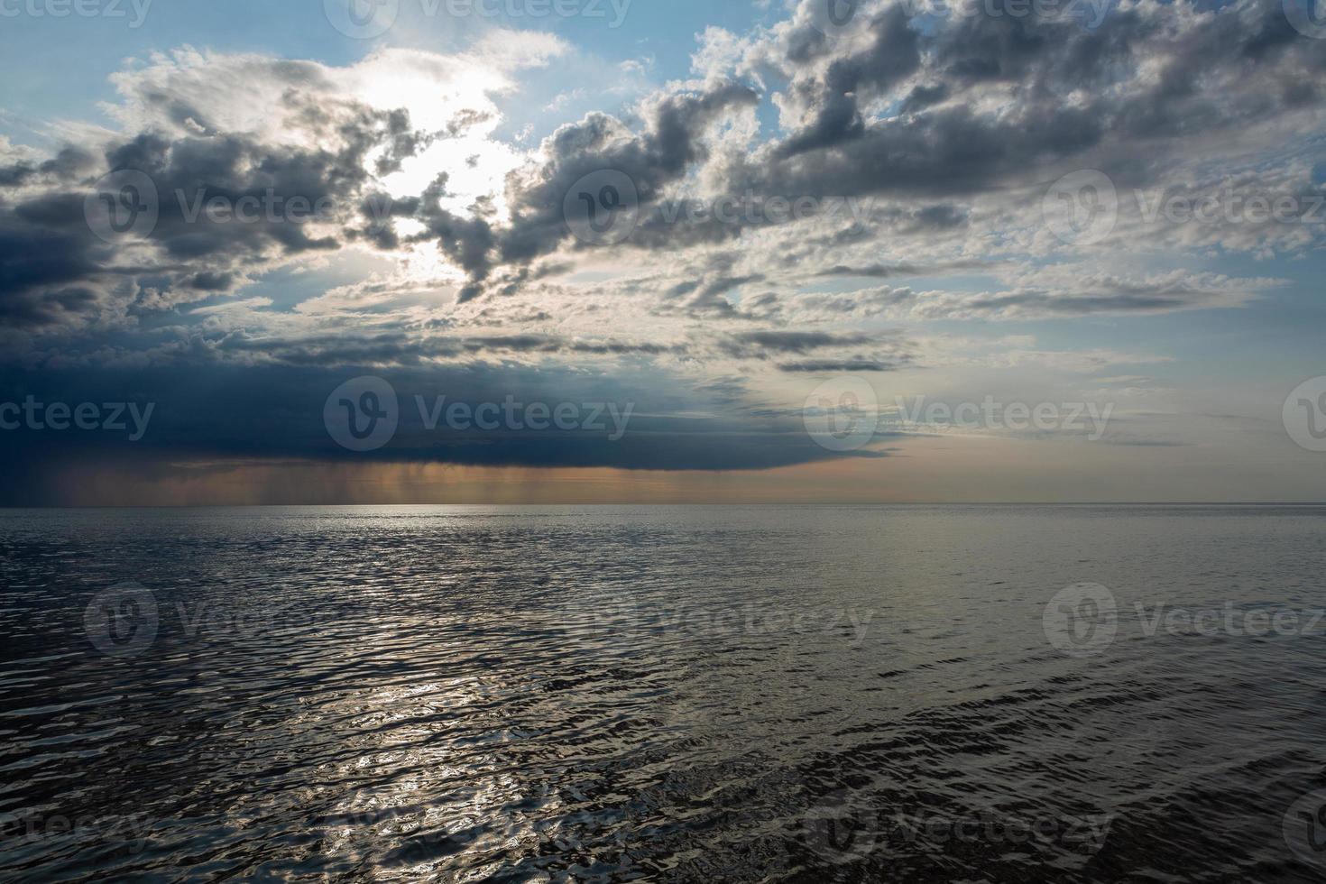 baltico mare costa a tramonto foto