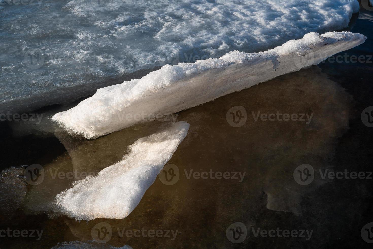 baltico mare costa nel inverno con ghiaccio a tramonto foto