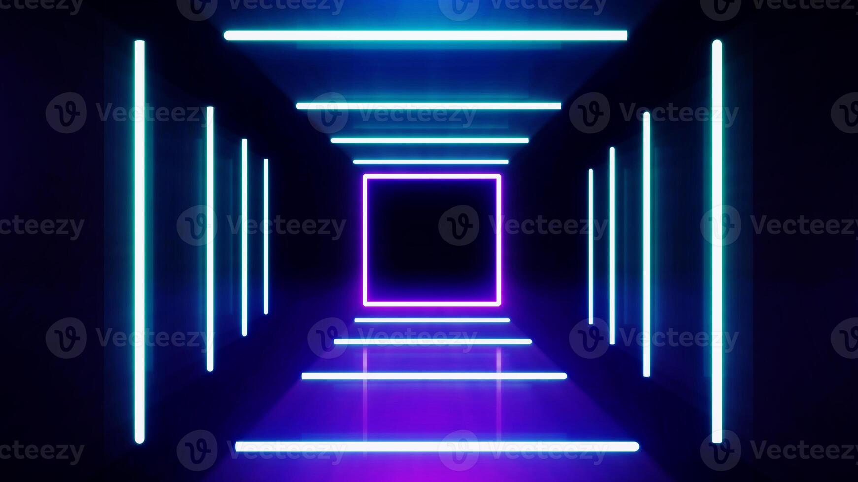 astratto fantascienza retrò stile di il anni 80. laser neon luminosa sfondo. design per banner pubblicità tecnologie. foto