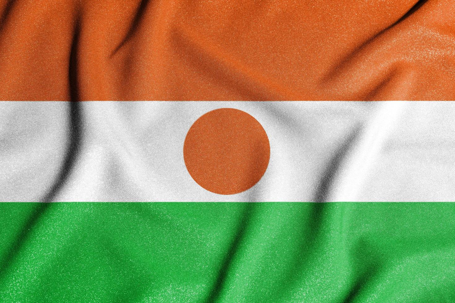 nazionale bandiera di il Niger. il principale simbolo di un indipendente nazione. bandiera di Niger. foto