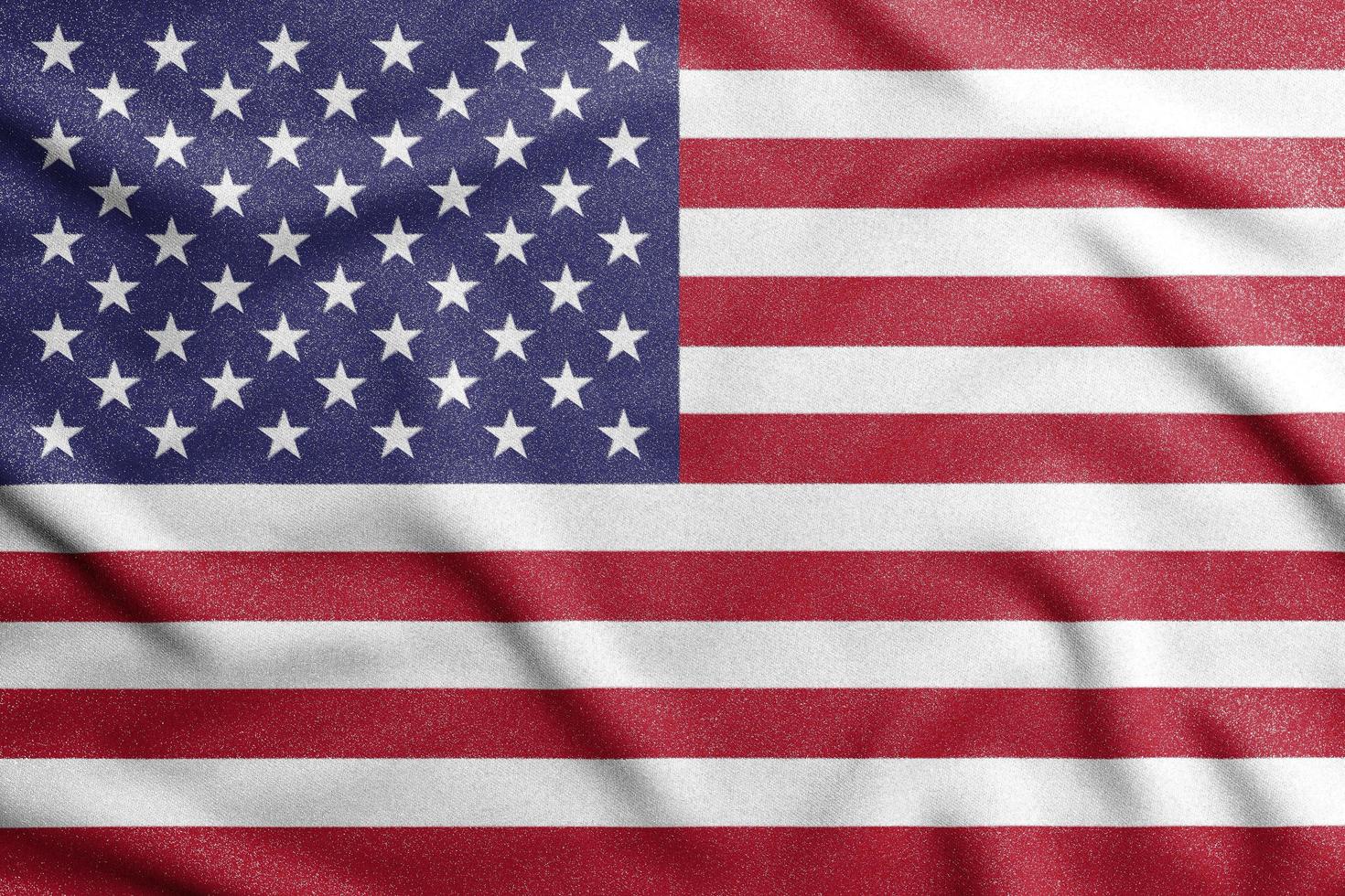nazionale bandiera di il unito stati di America. il principale simbolo di un indipendente nazione. foto
