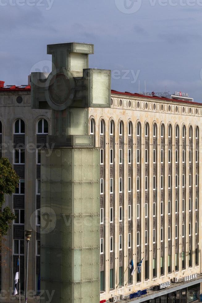 vecchio cittadina di Tallinn nel estate foto