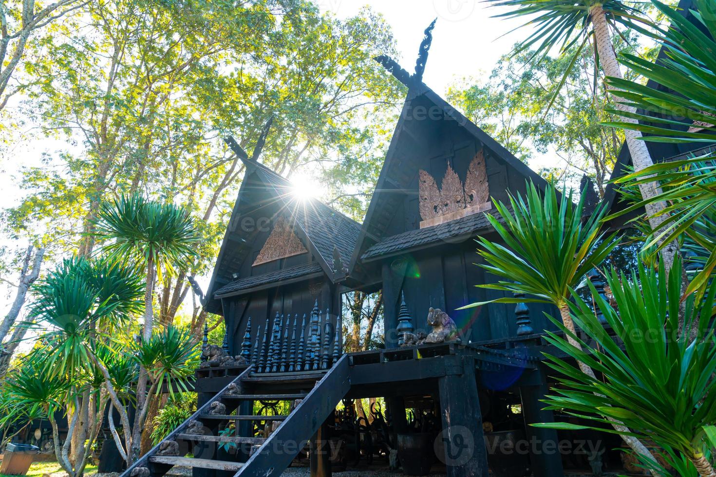 Baan diga Museo o nero Casa, uno di il famoso posto e punto di riferimento nel chiang rai foto