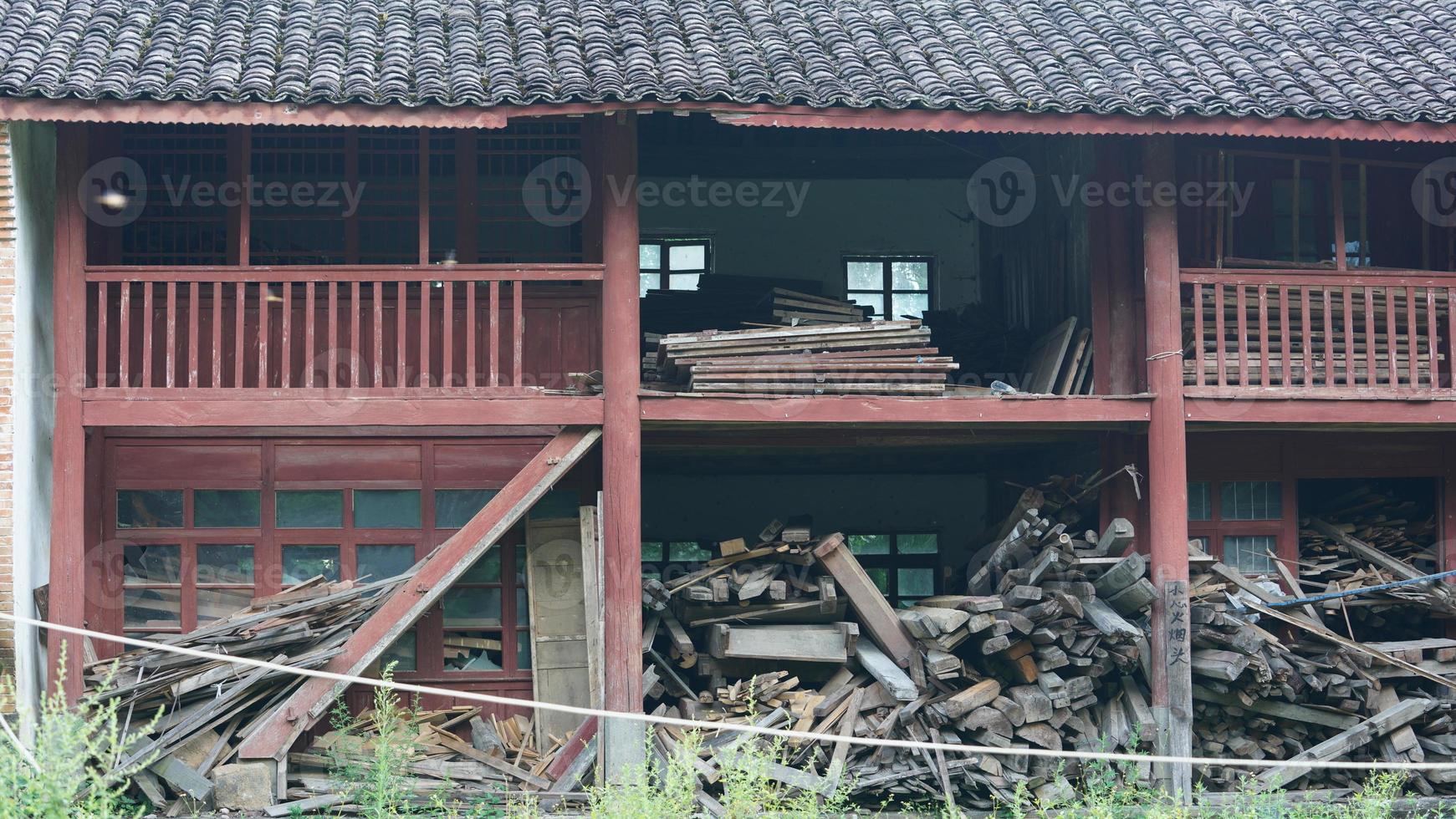 il vecchio Cinese villaggio Visualizza con il vecchio costruito architetture nel esso foto