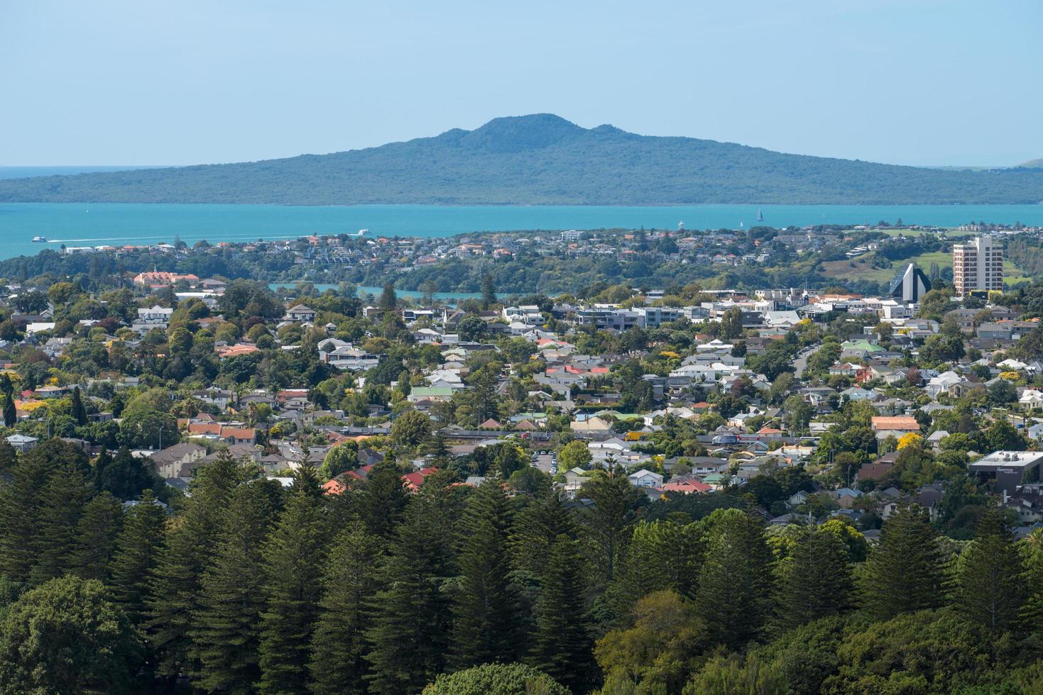 rangitoto isola il maggiore vulcano nel auckland, nord isola, nuovo zelanda. foto