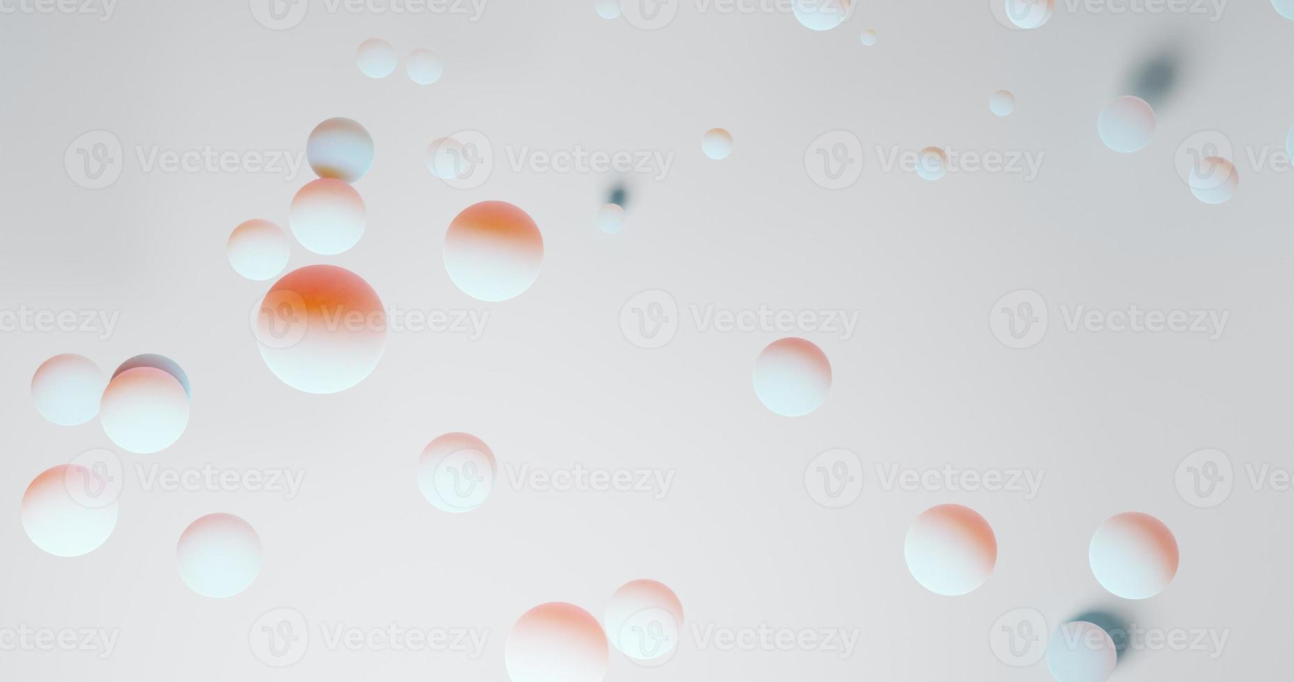 astratto sfondo utilizzando sporadicamente sparpagliato morbido bianca sfera modello, ha un' ombra effetto, 3d rendering, e dimensione 4k foto