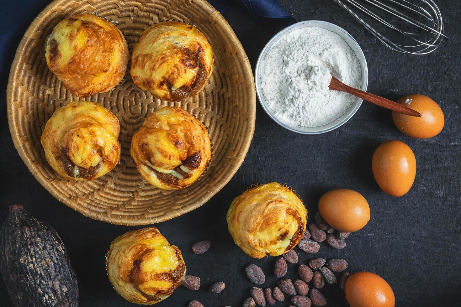 pasticceria colazione con ingredienti foto