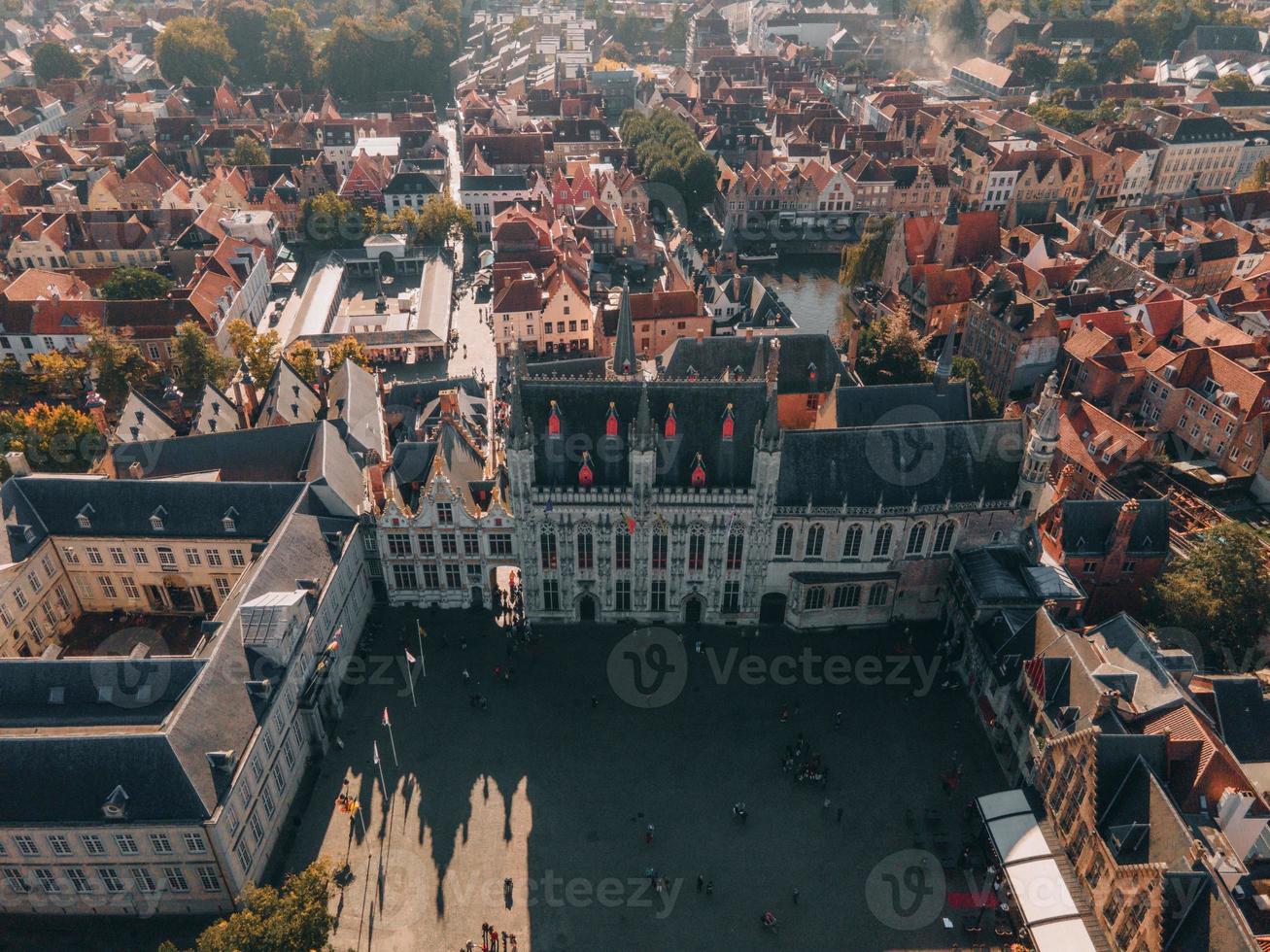 Bruges città sala nel il cittadina di Bruges, Belgio foto