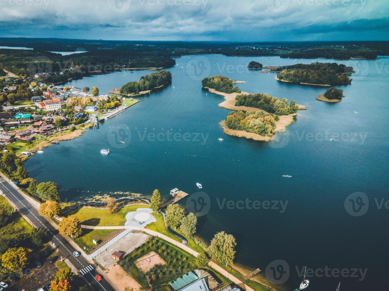 trakai isola castello di fuco nel Lituania foto