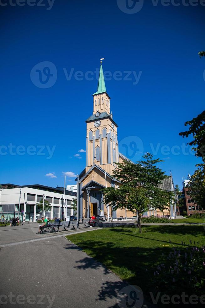 il tromso Cattedrale nel tromso, Norvegia foto