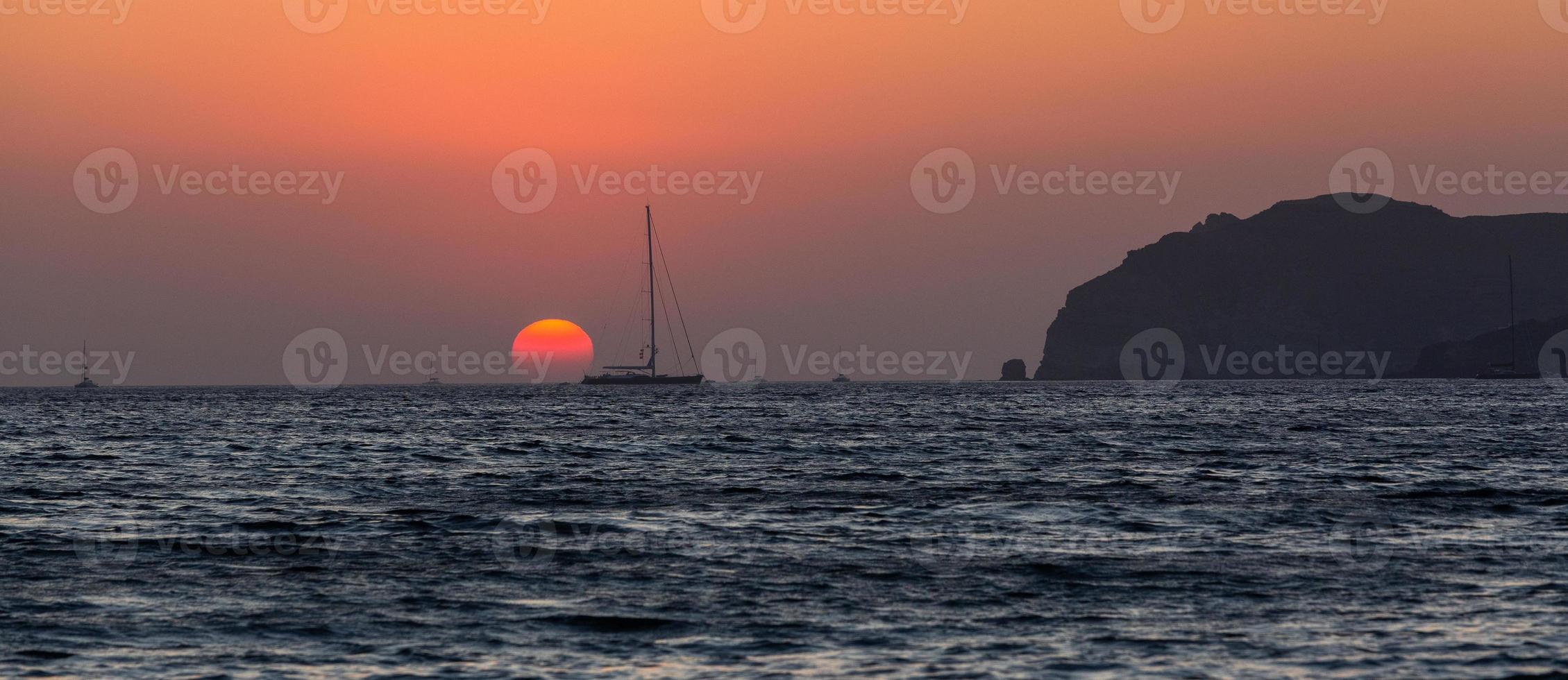 paesaggi di il isola di santorini foto