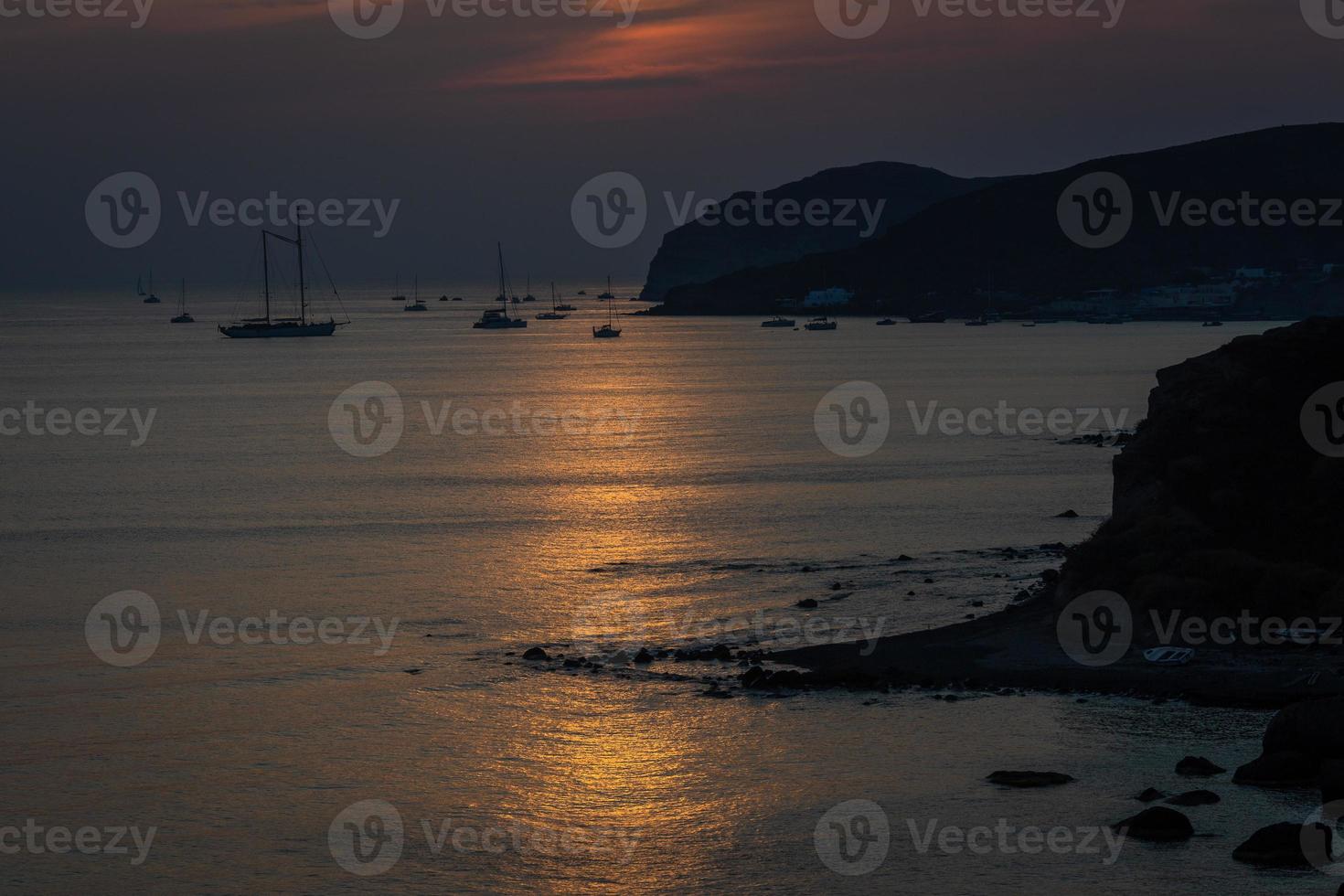 paesaggi di il isola di santorini foto