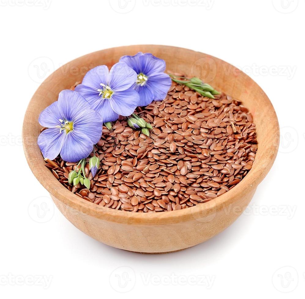 lino semi con fiori foto