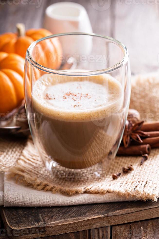 zucca Spezia latte macchiato con spezie foto