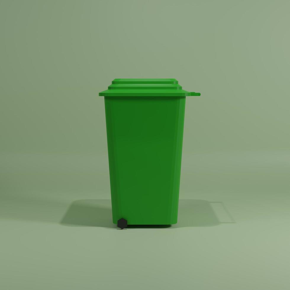 spazzatura parco Visualizza giusto 3d interpretazione foto