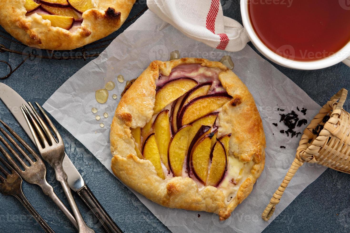 Yogurt e Nettarina galette foto