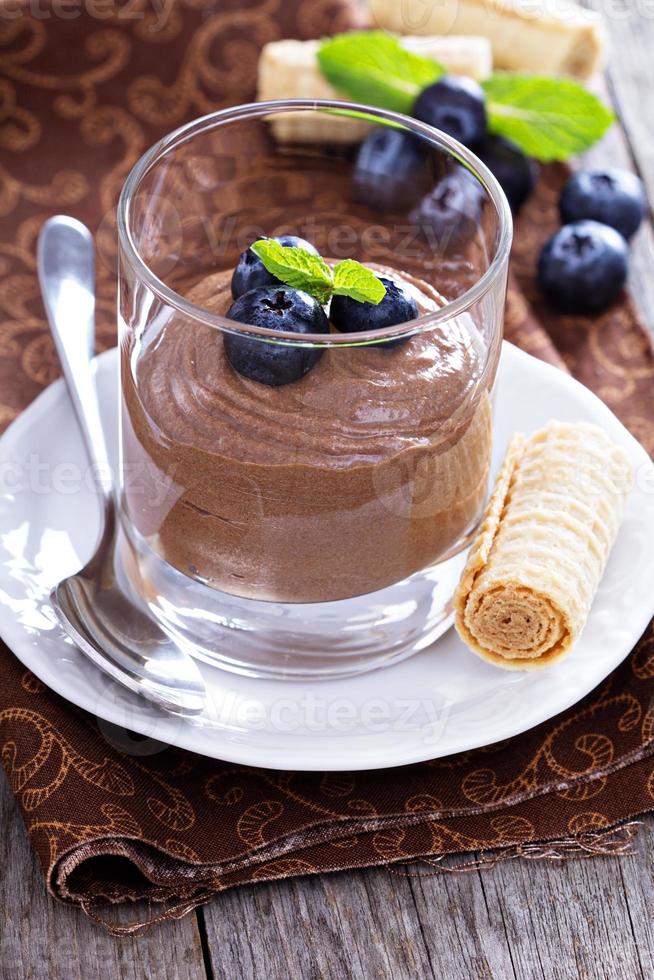 budino al cioccolato sano avocado foto