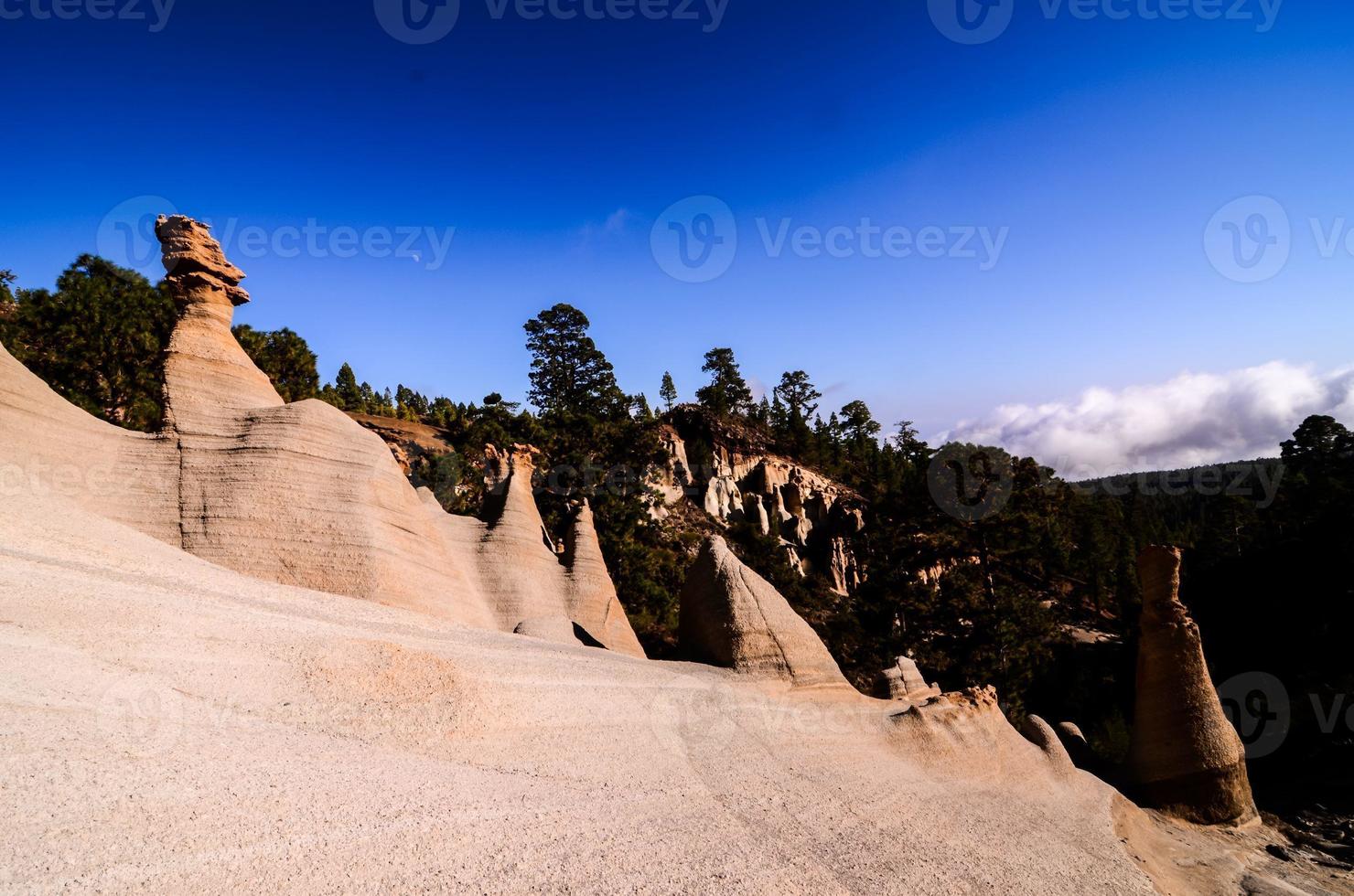 formazioni rocciose paisaje lunar foto