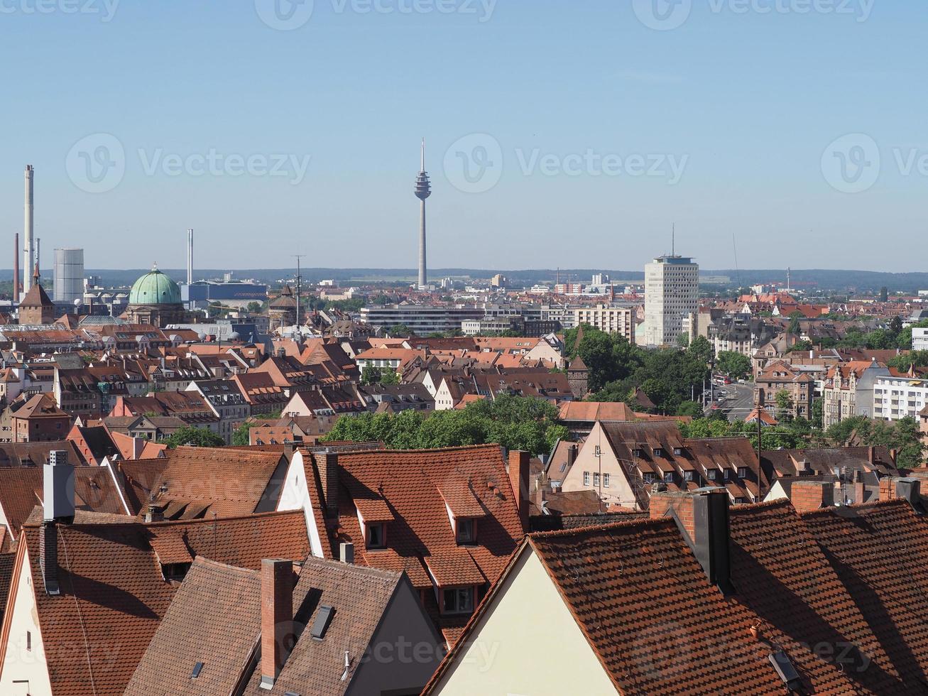 veduta aerea di Norimberga foto