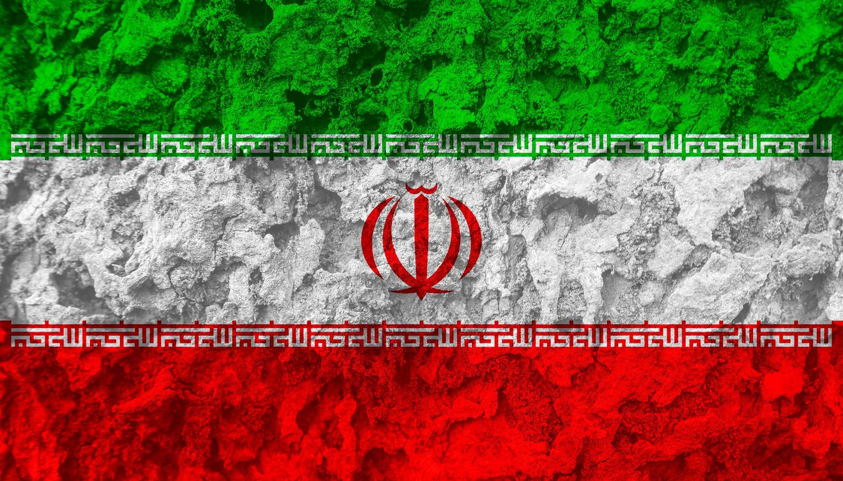 iraniano bandiera struttura come sfondo foto