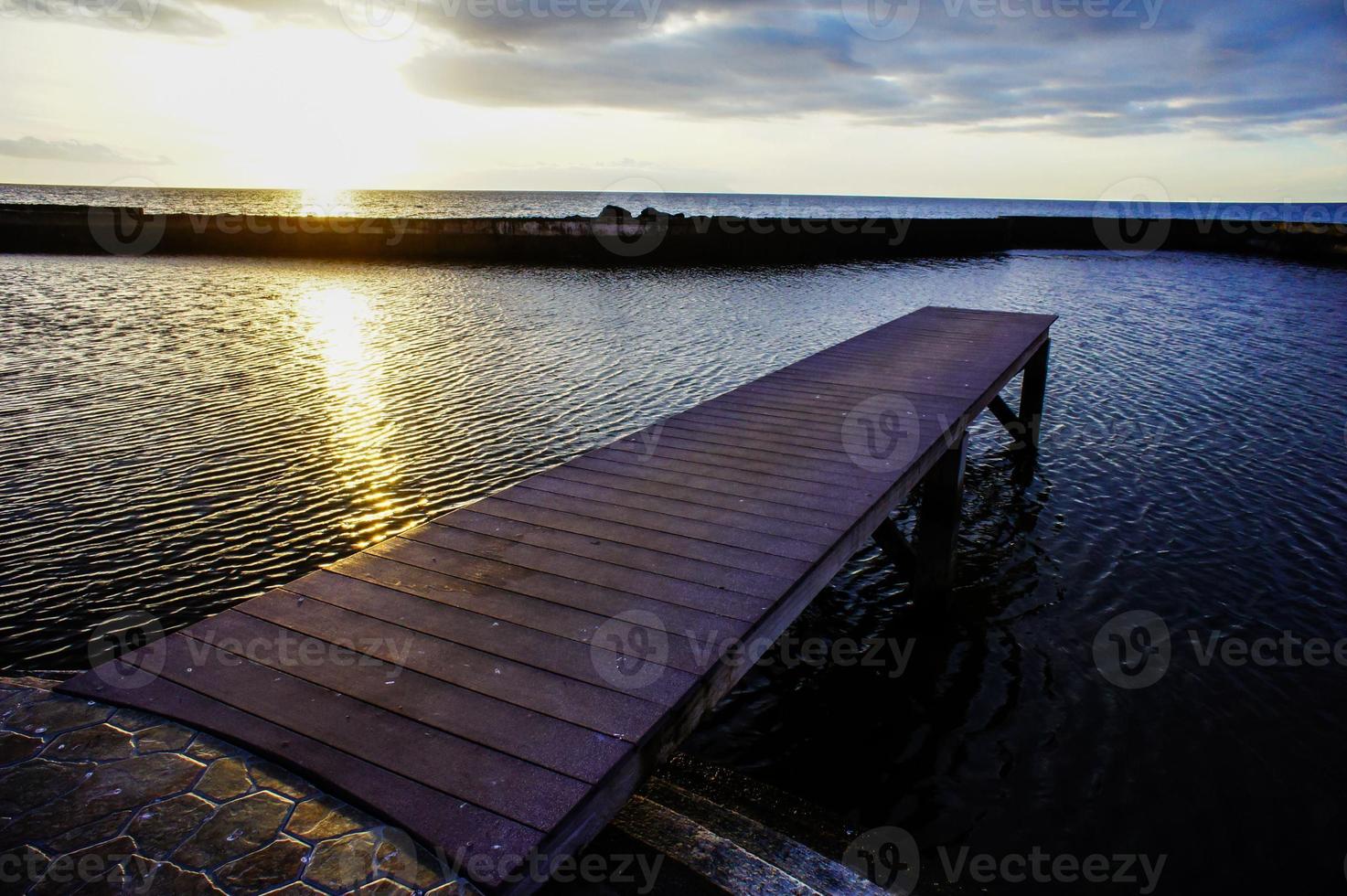 tramonto sull'oceano foto