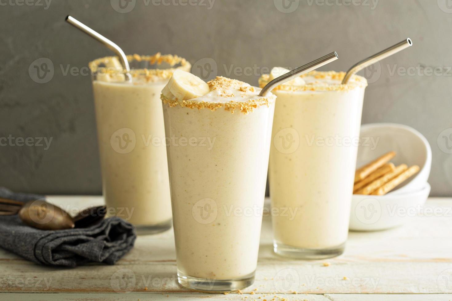 Banana e biscotti frappè foto