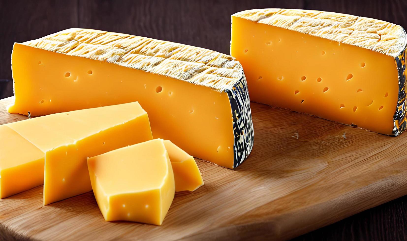 formaggio. diverso delizioso formaggio tipi. selezionato messa a fuoco, nel manifesto formato. foto