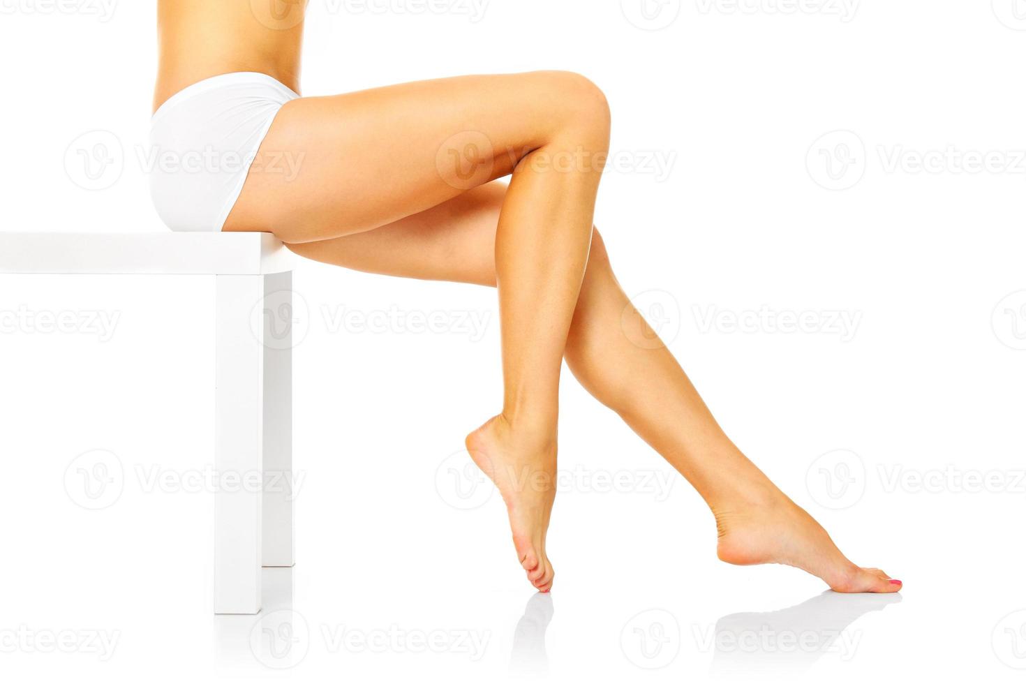 Visualizza di donna di gambe foto