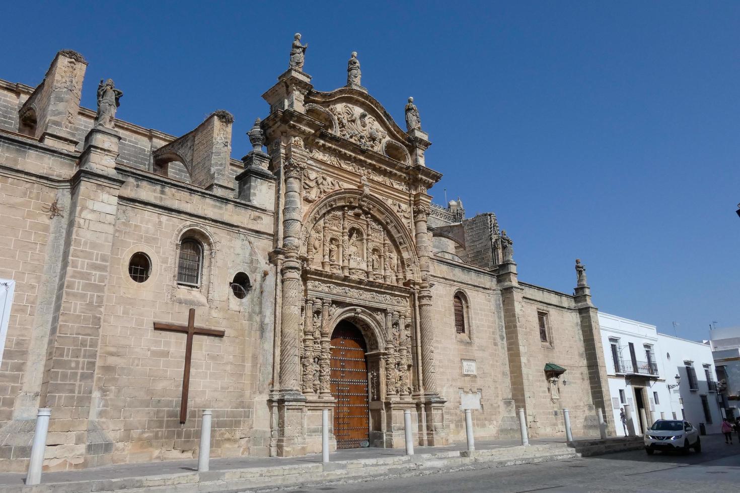 Chiesa nel il villaggio di puerto de Santa maria, nel il Provincia di Cadice, andalusia, Spagna. foto