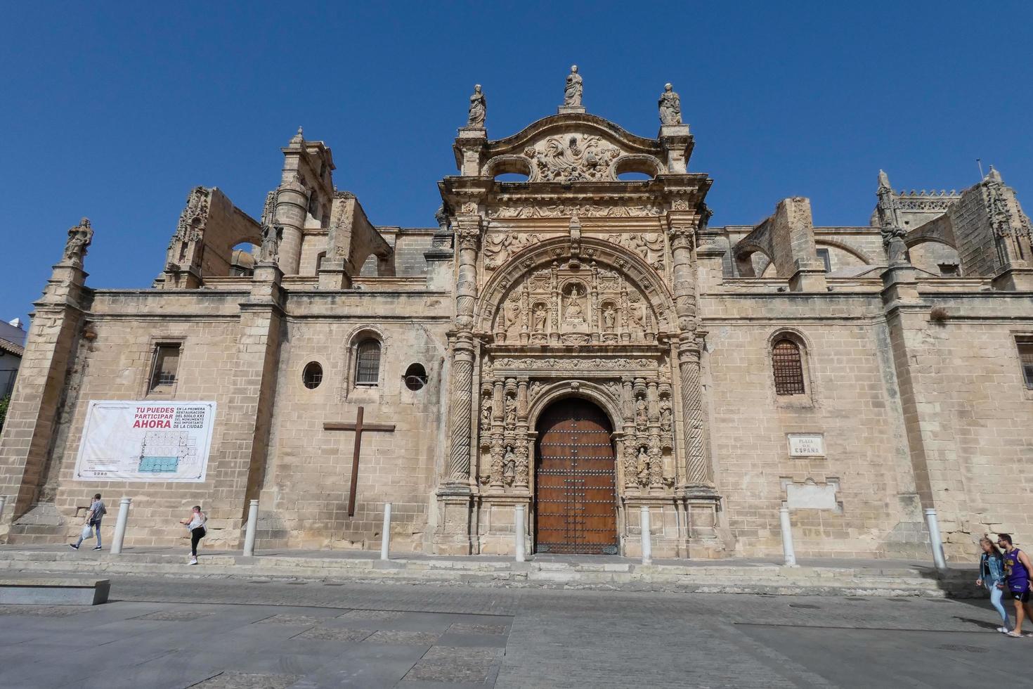 Chiesa nel il villaggio di puerto de Santa maria, nel il Provincia di Cadice, andalusia, Spagna. foto