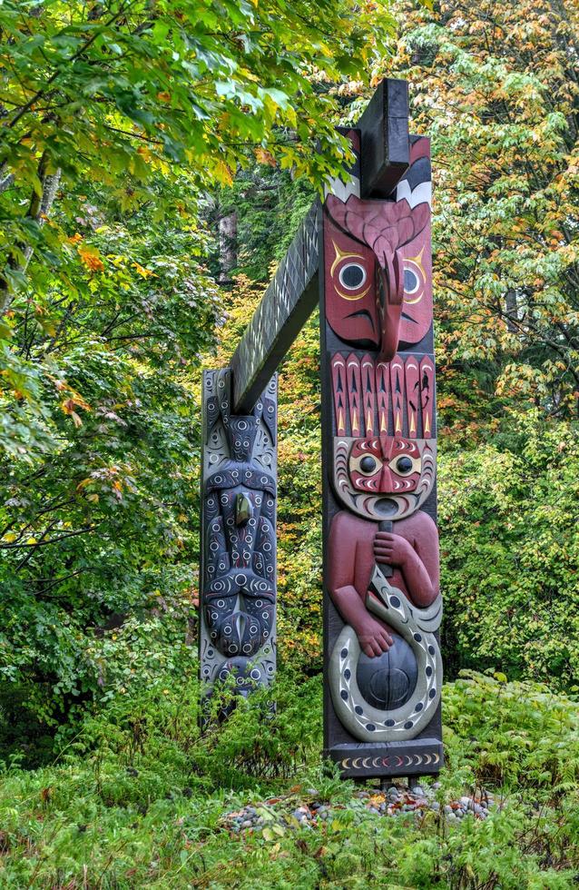 totem polo - Vancouver, Canada foto