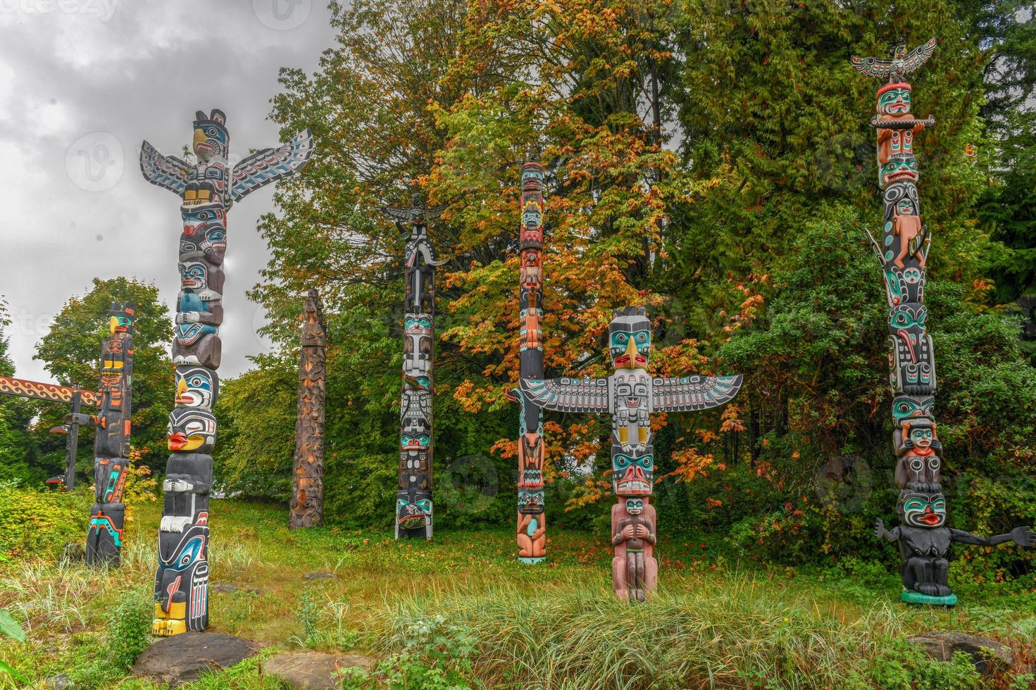 totem polo - Vancouver, Canada foto