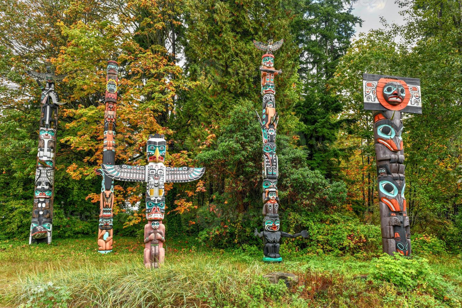 totem polo - Vancouver, Canada foto