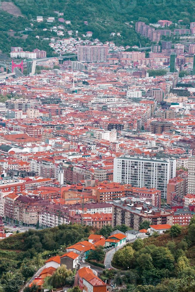 città Visualizza a partire dal bilbao città, basco nazione, Spagna, viaggio destinazioni foto