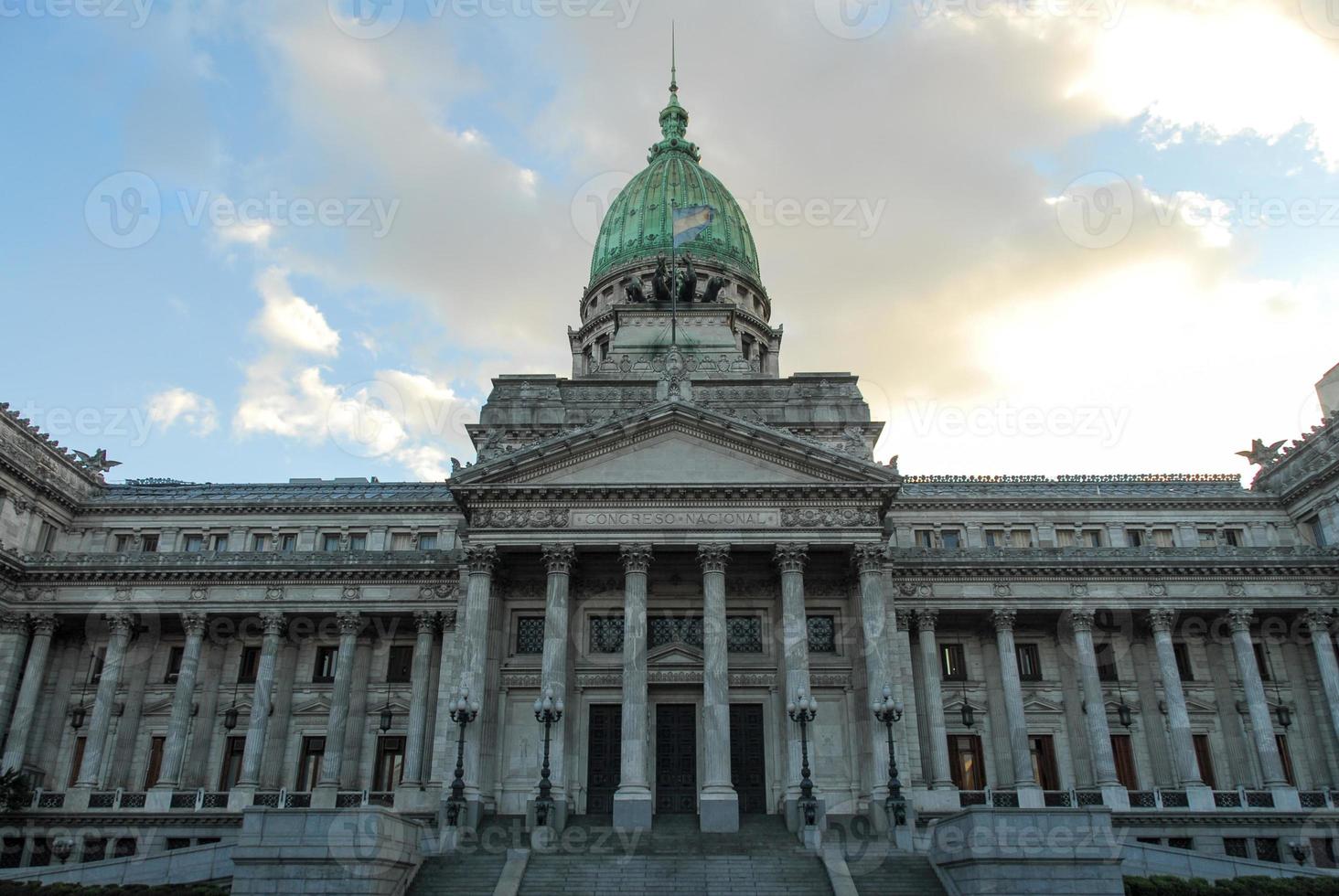 nazionale congresso edificio - buenos va in onda, argentina foto