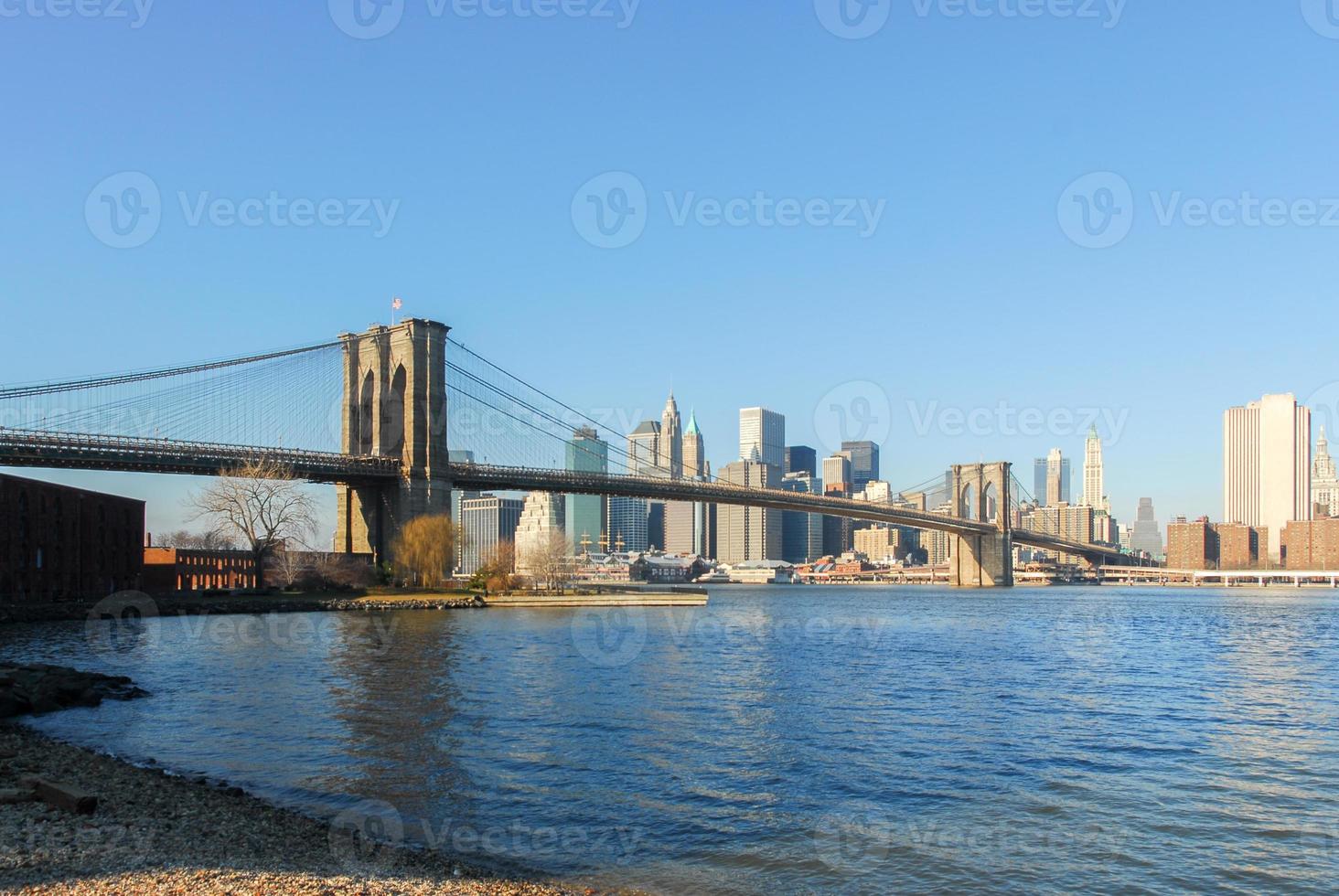 brooklyn ponte Visualizza a partire dal brooklyn nel nuovo York città foto